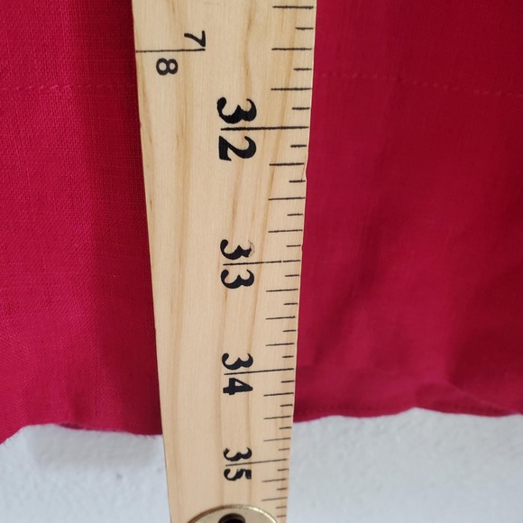 Johnny Was Calme Dress Womens M Dark Pink Collared Pockets - Picture 5 of 9